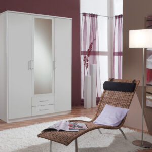 VENICE ALPINE WHITE EFFECT 3 DOOR 2 DRAWER WARDROBE