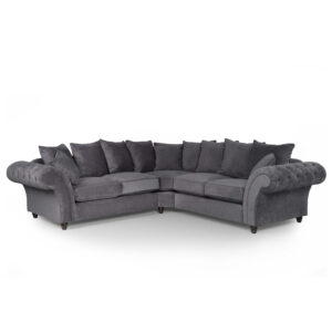 Huntley Fabric Corner Sofa Grey