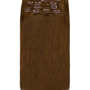 Fab Clip In Remy Hair Extensions – Full Head-6-Medium Brown