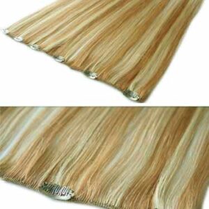 I&K Clip In Human Hair Extensions – Quick Length 27/613