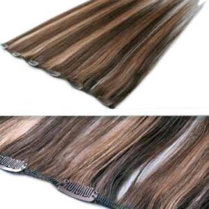 I&K Clip In Human Hair Extensions – Quick Length 4/27