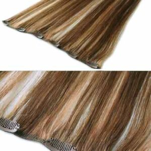 I&K Clip In Human Hair Extensions – Quick Length 6/27