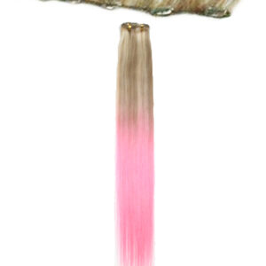 I&K Clip In Human Hair Extensions – Quick Length T18/22/Light pink