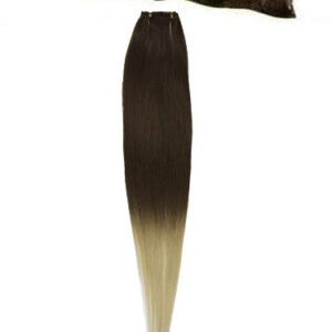 I&K Clip In Human Hair Extensions – Quick Length T4/613