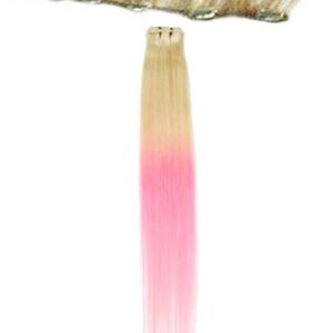 I&K Clip In Human Hair Extensions – Quick Length T613/Light Pink